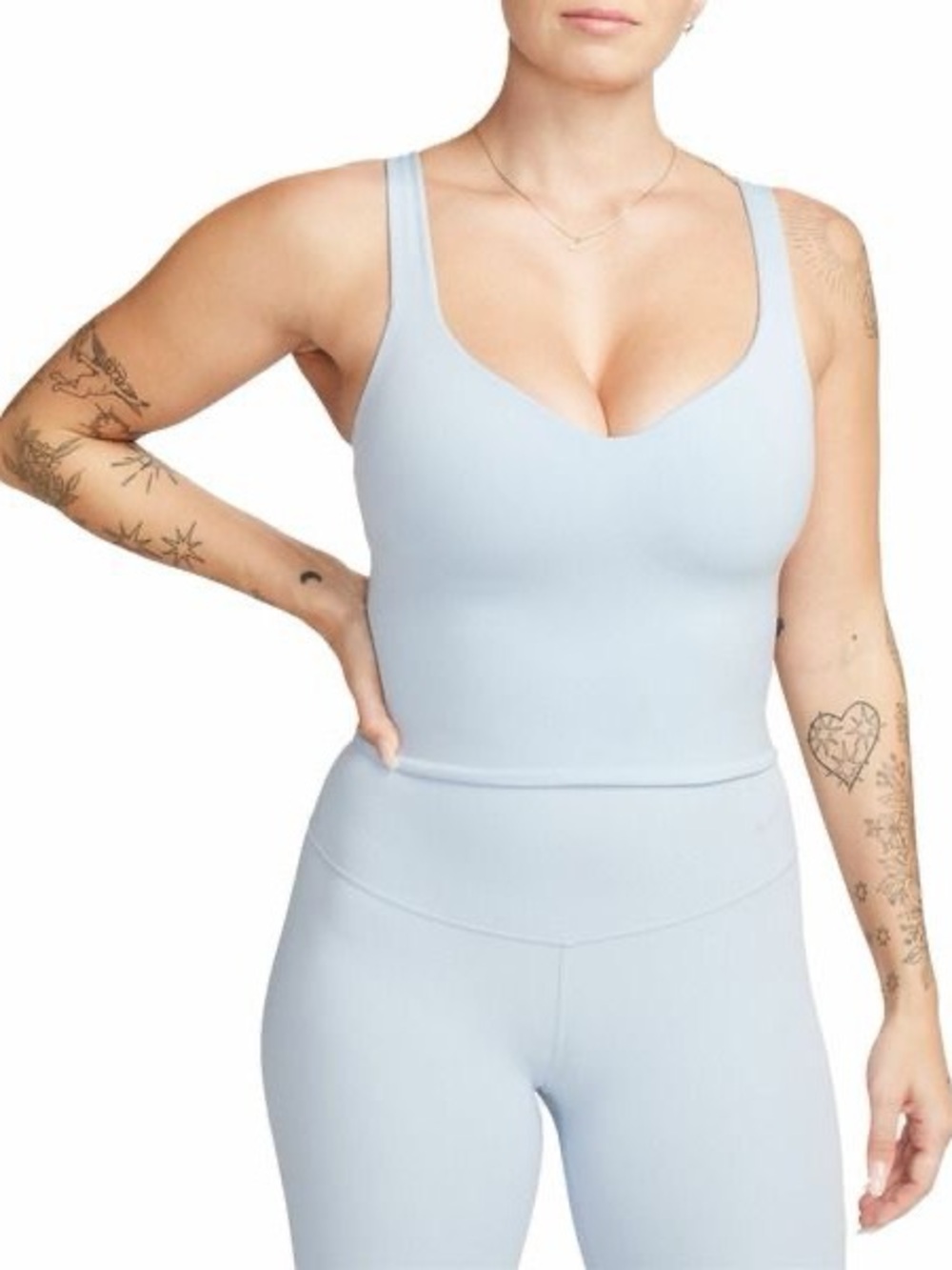 Nike Alate Padded Sports Bra Tank Light Blue